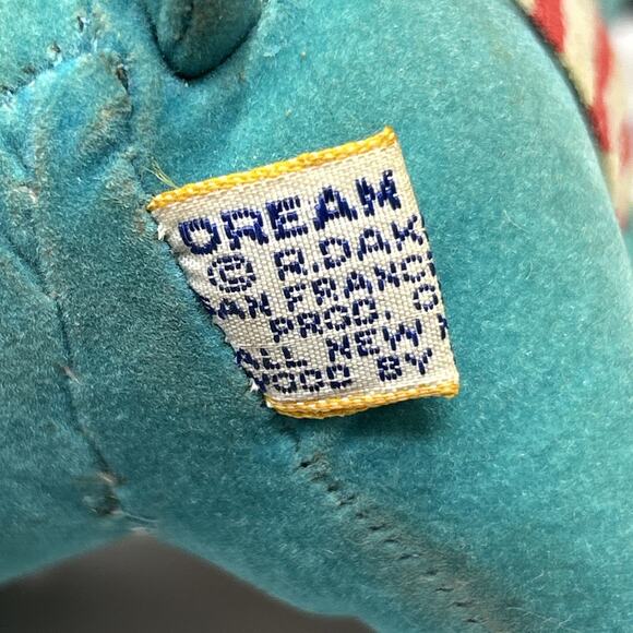 Vintage Dream Pets Plush Dog Blue Hat Striped Vest Japan Kitsch MCM Collectible - Picture 10 of 12